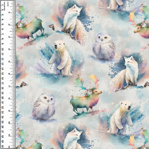 Arctic Animals Watercolour PUL