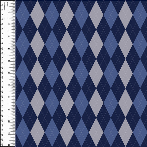 PREORDER Argyle Blue & Grey