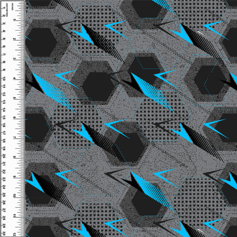 PREORDER Arrows Hexagon Blue Grey