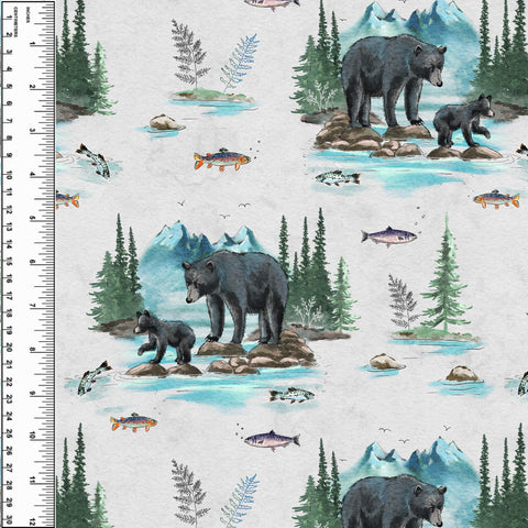 PREORDER Bear Fishing Stone