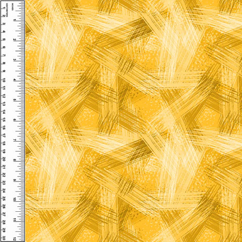 Brush Stroke Yellow French Terry