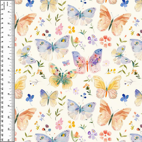 Butterflies Pastel PUL