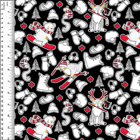PREORDER Canada Sport Animals on Black