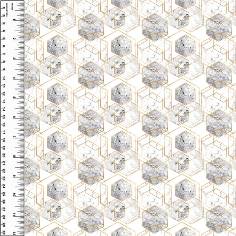 PREORDER Concrete Marble Hex Small Scale