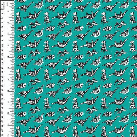 PREORDER Dinosaur Skeleton Turquoise Small Scale