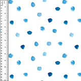 PREORDER Dots Watercolour Blue on White