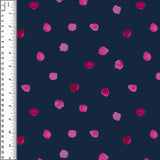 PREORDER Dots Watercolour Pink on Navy