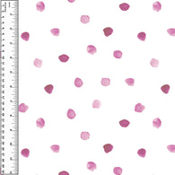 PREORDER Dots Watercolour Pink on White