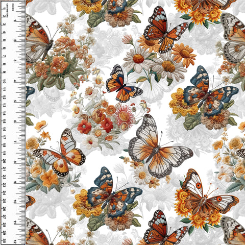 PREORDER Embroidered Butterfly Floral