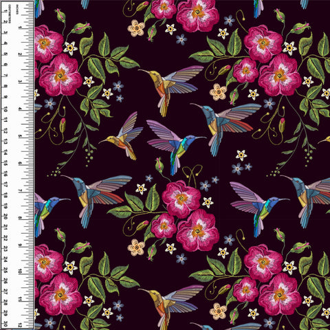 PREORDER Embroidered Hummingbird