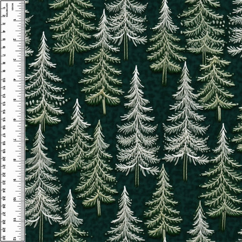 PREORDER Embroidered Spruce Trees