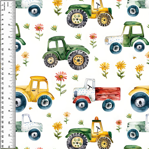 PREORDER Farm Vehicles Floral