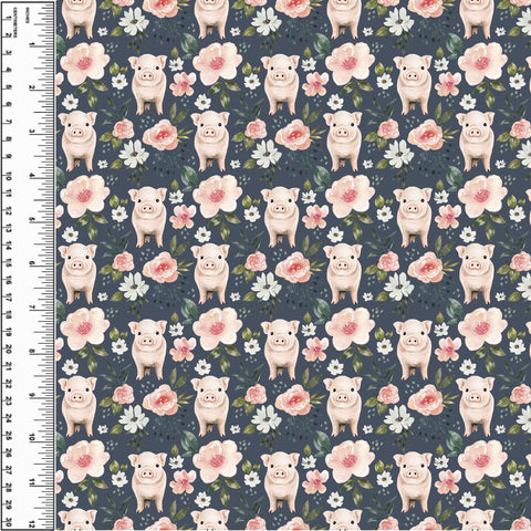 PREORDER Floral Piggies Blue Small Scale