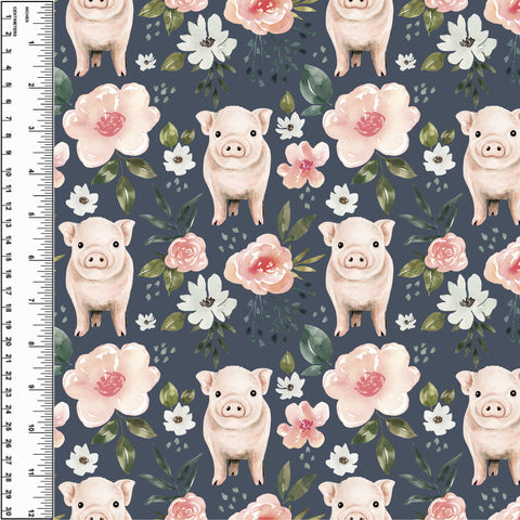 PREORDER Floral Piggies Blue