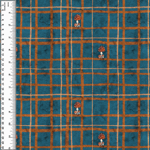 Mushroom Plaid PUL