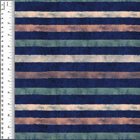 PREORDER Peach Sage Navy Stripes