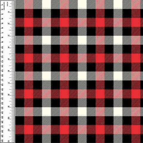 PREORDER Red Black Cream Tartan Plaid