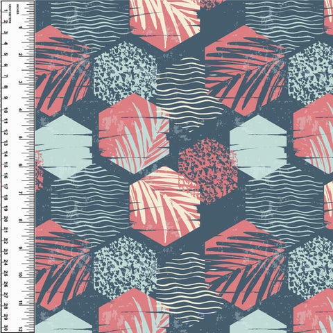 PREORDER Retro Palm Hexagons