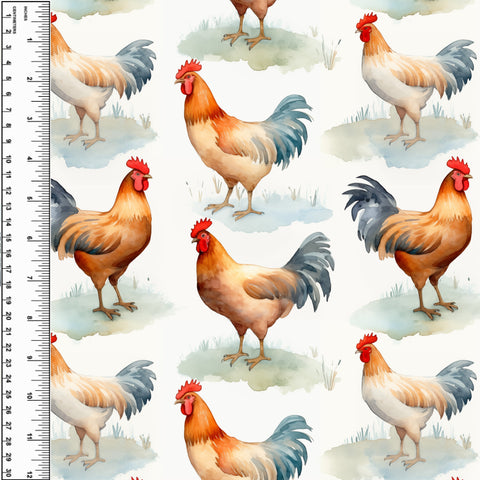 PREORDER Roosters Watercolour