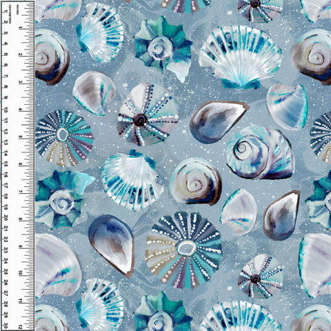 PREORDER Sea Shells Cornflower Blue