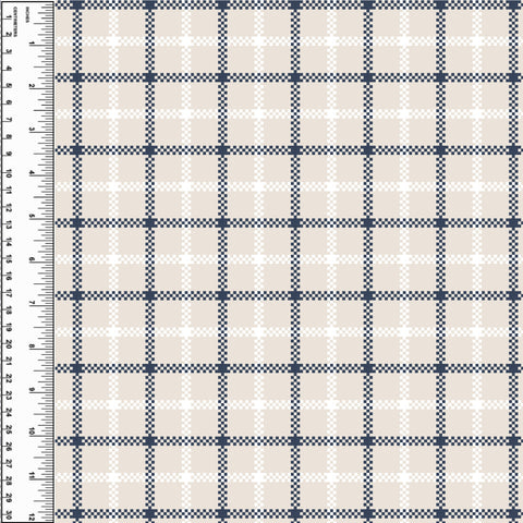 PREORDER Tattersall Cream Plaid Grid