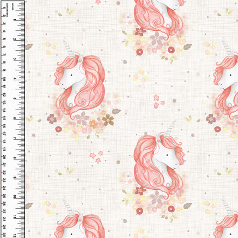 PREORDER Unicorns Peach Linen