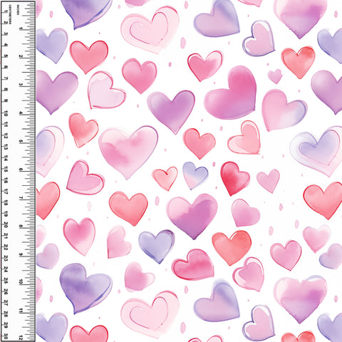 PREORDER Valentines Hearts Pink & Purple