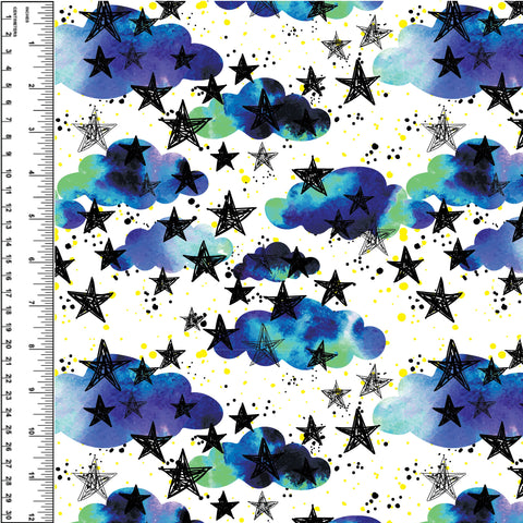 PREORDER Watercolour Clouds & Stars
