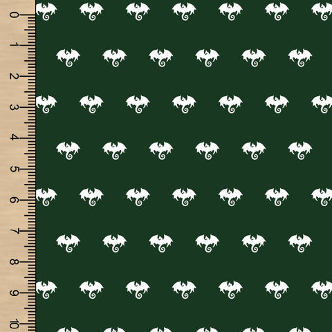 Dragons Green Cotton Spandex