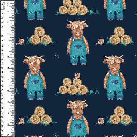 PREORDER Highland Calf Overalls Blue