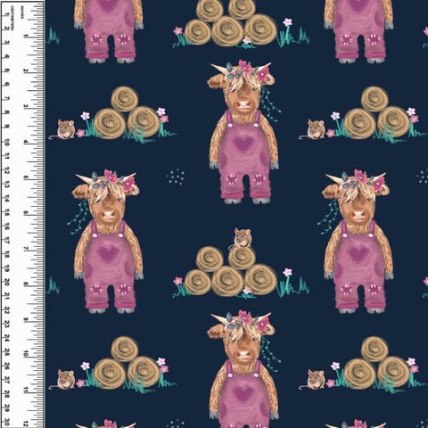 PREORDER Highland Calf Overalls Pink