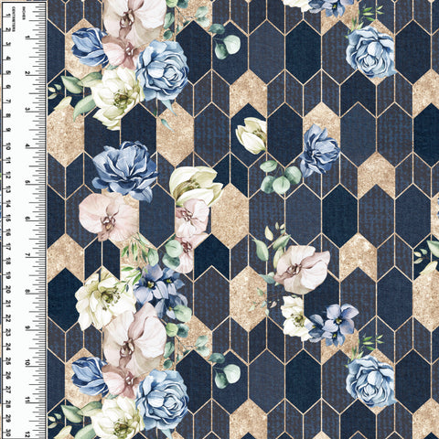 PREORDER Polygon Floral Navy