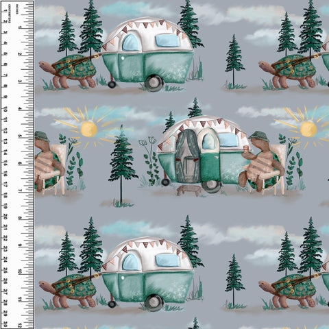 Tortoise Caravan Cotton French Terry