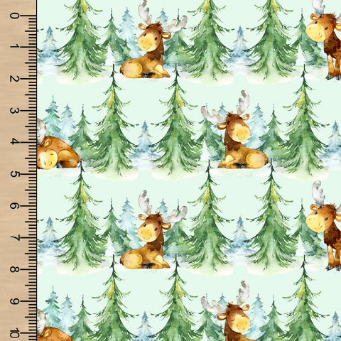 Moose Forest Cotton Spandex