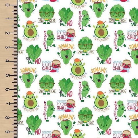 Veggie Puns White SS PUL