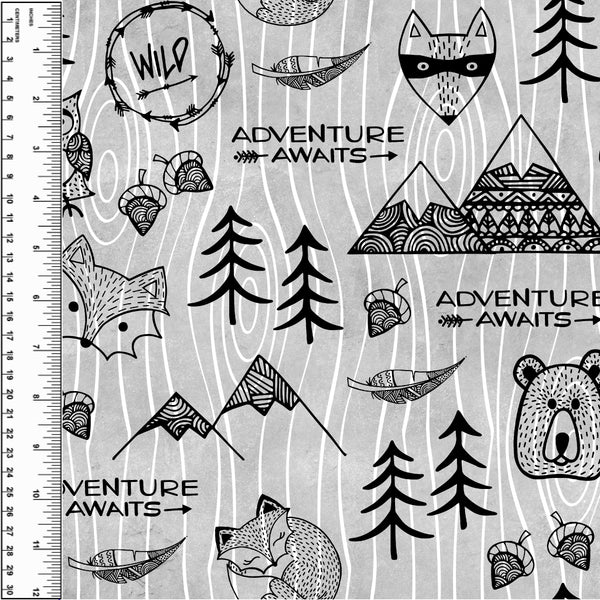 PREORDER Adventure Awaits Watercolour Grey