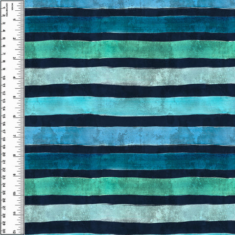 Aquatic Stripes Wavy Vinyl