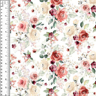Remnant Autumn Floral 19” Cotton French Terry