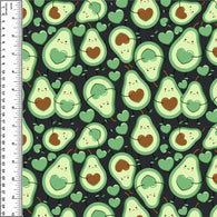 Remnant Avocado Love 19” Woven Cotton