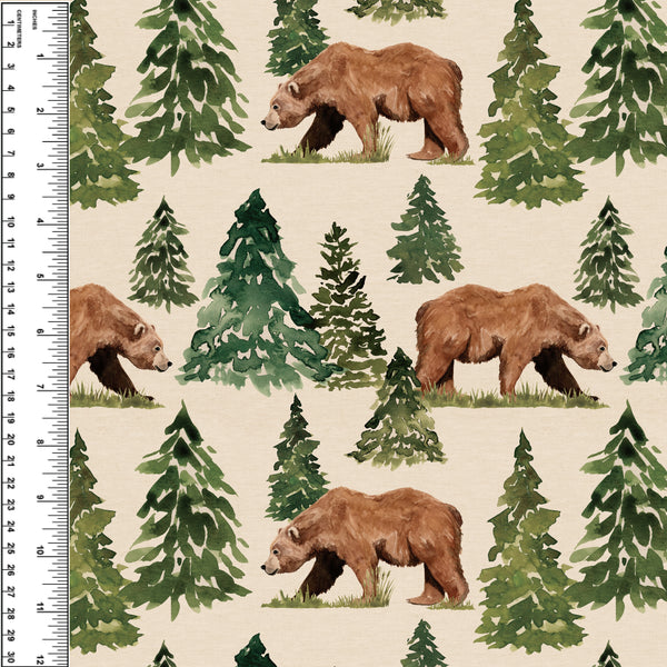 Bear In The Woods Squish 54" Wide