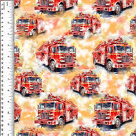 PREORDER Big Fire Truck Watercolour