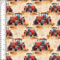 Big Red Tractor Squish 54" Wide