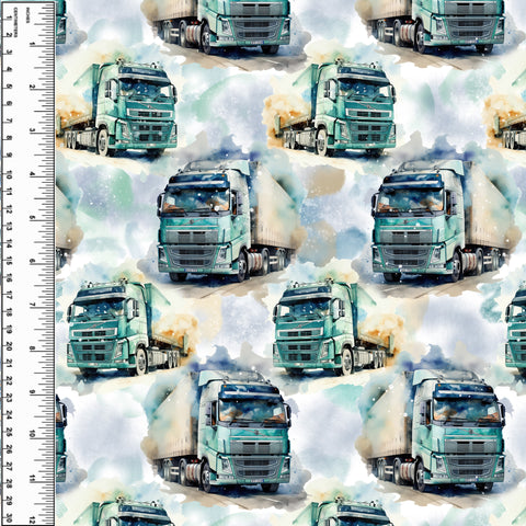 Big Semi Truck Flannel