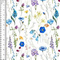 Blue Wild Flowers Squish 54" Wide