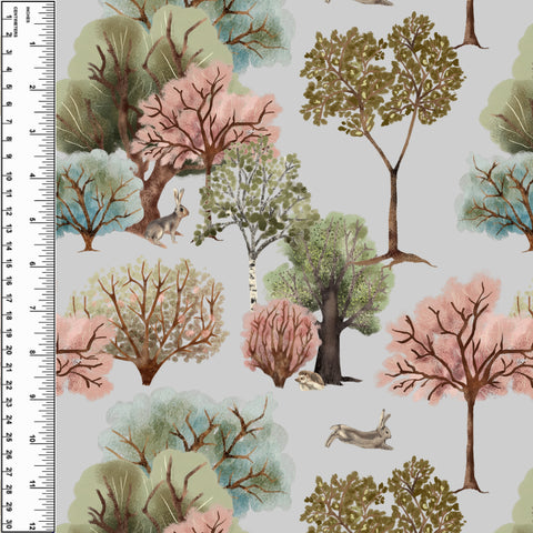 Remnant Bubblegum Forest Bunnies 19” Woven
