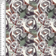 Remnant Camouflage Roses 18” Bamboo Cotton Spandex Jersey