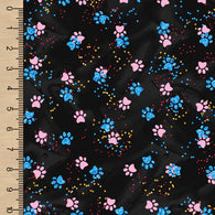 Remnant Cat Paws 37” Cotton French Terry