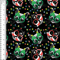 Remnant Cool Christmas Cats & Dogs 39” Bamboo Spandex