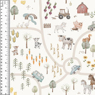 Countryside Farm Animals Squish 54" Wide