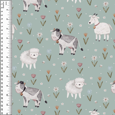 **NEW** PREORDER Cow Goat Sheep Floral Field